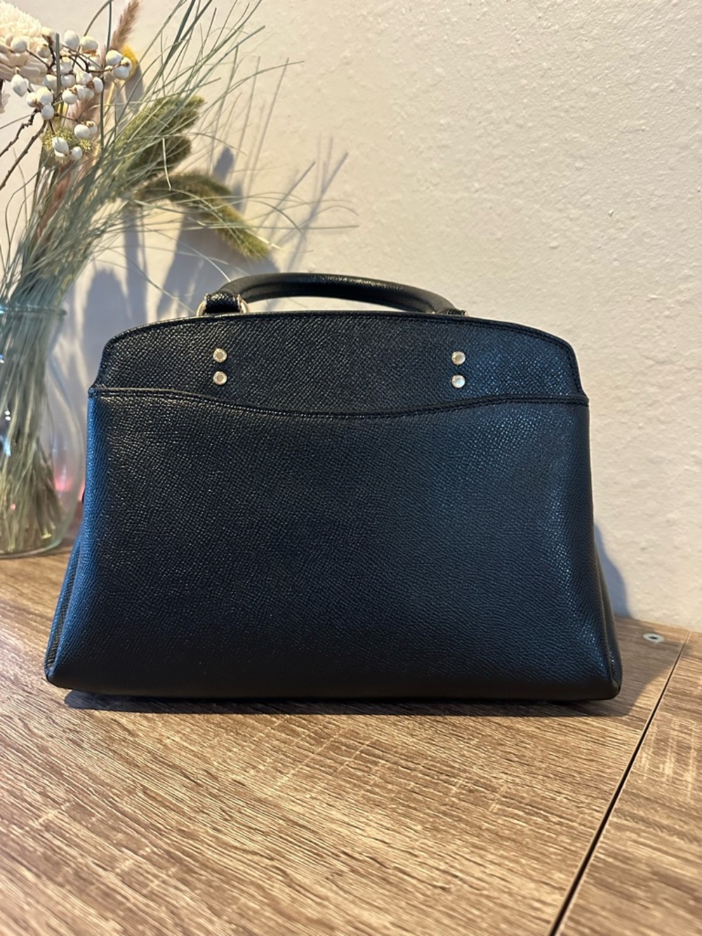 Coach Black Leather Mini Lillie Carryall - Picture 2 of 5